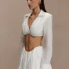 Sujetador tipo camisa Greta – Blanco Sujetador tipo camisa Greta – Blanco