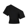 Top ajustado con hombros descubiertos Luu – Negro
