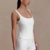 Top Blanca de crepé elástico – Blanco Top Blanca de crepé elástico – Blanco