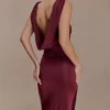 Top Bridget con espalda cruzada – Burdeos
