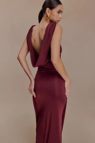 Top Bridget con espalda cruzada – Burdeos Top Bridget con espalda cruzada – Burdeos