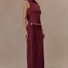 Top Bridget con espalda cruzada – Burdeos