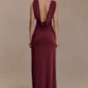 Top Bridget con espalda cruzada – Burdeos