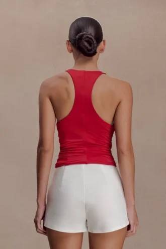 Top con volantes Alessandra – Rubí