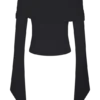 Top Dahlia de un solo hombro – Negro Top Dahlia de un solo hombro – Negro