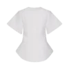 Top de algodón Liberty de manga corta – Blanco