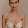 Top de bikini con pedrería Memphis – Menta Top de bikini con pedrería Memphis – Menta
