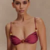 Top de bikini con pedrería Memphis – Vino Top de bikini con pedrería Memphis – Vino