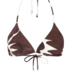 Top de bikini Marquise – Estampado Deco Fleur en color chocolate Top de bikini Marquise – Estampado Deco Fleur en color chocolate