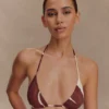 Top de bikini Marquise – Estampado Deco Fleur en color chocolate Top de bikini Marquise – Estampado Deco Fleur en color chocolate