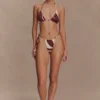 Top de bikini Marquise – Estampado Deco Fleur en color chocolate Top de bikini Marquise – Estampado Deco Fleur en color chocolate