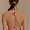 Top de bikini Marquise – Estampado Dragonfruit Deco Fleur