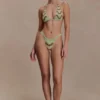 Top de bikini triangular con pedrería Robyn – Salvia Top de bikini triangular con pedrería Robyn – Salvia