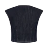 Top de denim sin mangas Loraine – Rayas finas índigo Top de denim sin mangas Loraine – Rayas finas índigo