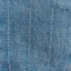 Top de denim sin tirantes con pespuntes Tully – Azul de los 80