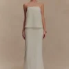 Falda larga bordada de lino Casey – Natural Falda larga bordada de lino Casey – Natural