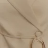 Top de lino de manga corta Andina – Beige natural