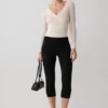 Top de malla de manga larga Lumi – Color hueso