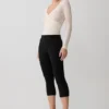 Top de malla de manga larga Lumi – Color hueso