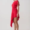 Falda midi Talise de modal tipo pañuelo – Rojo Falda midi Talise de modal tipo pañuelo – Rojo