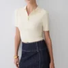 Falda Denim de talle medio Loraine – Rayas diplomáticas índigo Falda Denim de talle medio Loraine – Rayas diplomáticas índigo