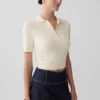 Falda Denim de talle medio Loraine – Rayas diplomáticas índigo Falda Denim de talle medio Loraine – Rayas diplomáticas índigo