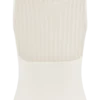 Top de punto con cuello alto Oona – Marfil