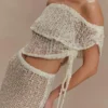 Top de punto con hombros descubiertos Cordelia – Marfil Top de punto con hombros descubiertos Cordelia – Marfil