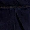 Top Denim con hombros al aire Rayne – Azul índigo