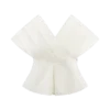 Top Denim con hombros al aire Rayne – Blanco Top Denim con hombros al aire Rayne – Blanco