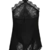 Top halter asimétrico de encaje Theodosia – Negro Top halter asimétrico de encaje Theodosia – Negro