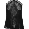 Top halter asimétrico de encaje Theodosia – Negro Top halter asimétrico de encaje Theodosia – Negro
