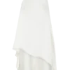Top halter asimétrico de satén Sydney – Marfil Top halter asimétrico de satén Sydney – Marfil