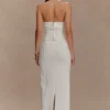 Top halter con corsé Meadow – Blanco