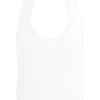 Top halter con corsé Meadow – Blanco