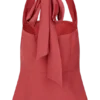 Top halter con peplum de lino Kallie – Rosa quemado Top halter con peplum de lino Kallie – Rosa quemado