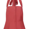 Top halter con peplum de lino Kallie – Rosa quemado Top halter con peplum de lino Kallie – Rosa quemado