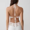 Top halter de croché Miley – Marfil Top halter de croché Miley – Marfil