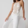 Top halter de croché Miley – Marfil Top halter de croché Miley – Marfil