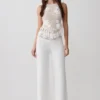 Top halter de croché Miley – Marfil Top halter de croché Miley – Marfil