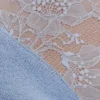 Top halter de encaje y punto Lucy – Azul aciano