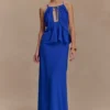 Falda larga de gasa Katalina – Azul cobalto Falda larga de gasa Katalina – Azul cobalto