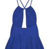 Top halter de gasa Korra – Azul cobalto Top halter de gasa Korra – Azul cobalto