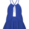 Top halter de gasa Korra – Azul cobalto Top halter de gasa Korra – Azul cobalto