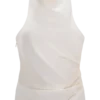 Top halter de satén Bianca – Marfil Top halter de satén Bianca – Marfil