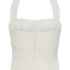 Top halter de traje Amelita – Marfil