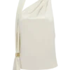 Top halter Marina con detalles metálicos – Marfil Top halter Marina con detalles metálicos – Marfil