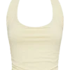 Top halter reciclado Marie – Sorbete de limón Top halter reciclado Marie – Sorbete de limón
