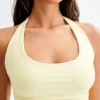 Top halter reciclado Marie – Sorbete de limón Top halter reciclado Marie – Sorbete de limón