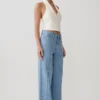 Top halter sin mangas con cuello Calla – Marfil